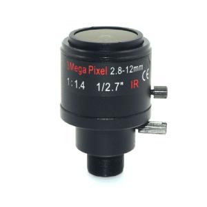 China 3.0MegapixelはアイリスM12 HD 2.8-12mm視野角90~28Degree Varifocal cctv IR HDレンズ、F1.4の手動焦点のズームレンズを修理した wholesale
