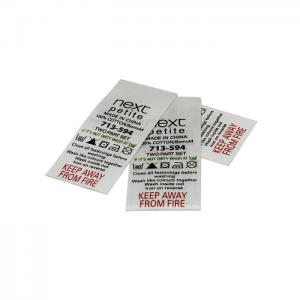 Silk Screen Printing Labels For Clothes Smooth Sleepwear Care