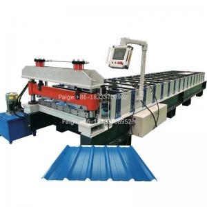 China Metal Roofing R Panel Profile Roll Forming Machine Metal Roof Panel Machine supplier