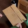 China Custom Envelope With Button Logo Packing Kraft Paper Envelope With String wholesale