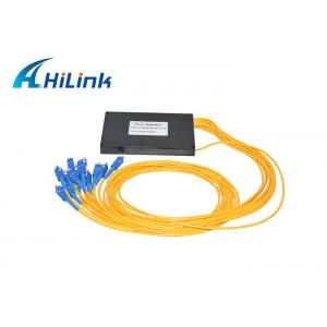 China ABS Plastic Packaged 1X8 PLC Optical Splitter With FC / ST / LC Connector supplier