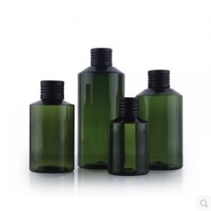 China Plastic PET Cosmetic Sprayer Airless Pump Bottle 15ml 30ml 50ml Amber Brown supplier