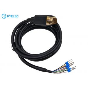 China RS232 Male VGA DB 9P DB9 Computer Cable To Ferrule Mini Crimp Terminal Connector supplier