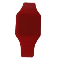 Kids Silicone LED Watch, Toouch Screen Red Light Stainless Steel Case Back