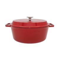 China Enamel Cast Iron Stew Pot 4.5L / 6.8L Muilt Use For Kitchenware on sale