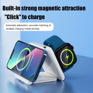 China 3 In 1 Magnetic Travel Wireless Charging Station Multiple Device supplier