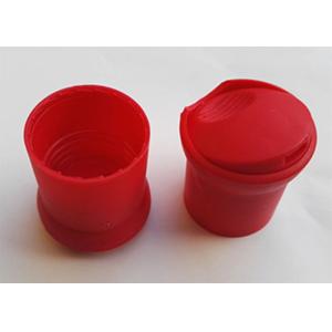 Mushroom Style Plastic Bottle Cap Covers , 24 / 415 Red Waterproof Screw Caps