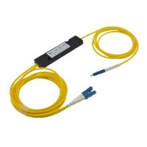 China Yellow Fiber Optical Splitter Sc Apc 1x64 Loss For Communication Systerm supplier
