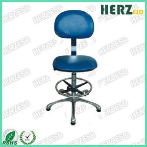 China Blue Color ESD Safe Chairs Adjustable Height 660-860mm Arm Rest Available supplier