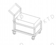 China 4" Silent Casters Inner Process Transport Trolley for Smooth Transport wholesale