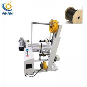 China 300kg Max Loading Cable Wire Pay-off Machine with Wire Feeder and 700MM Rail Travel supplier