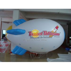 Waterproof Advertising Helium Zeppelin / Blimp Balloon with Logo Printed for Opening event