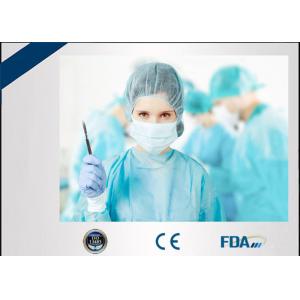 China Fluid Resistant Disposable Protective Gowns , PE Coated Sterile Surgical Gowns supplier