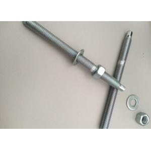 Iron Material Chemical Anchor Bolt With White Zinc Color Fasteners M12