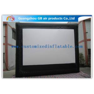 China Custom Frame Style Inflatable Movie Screen / Theater Screen For Outside Garden Film supplier