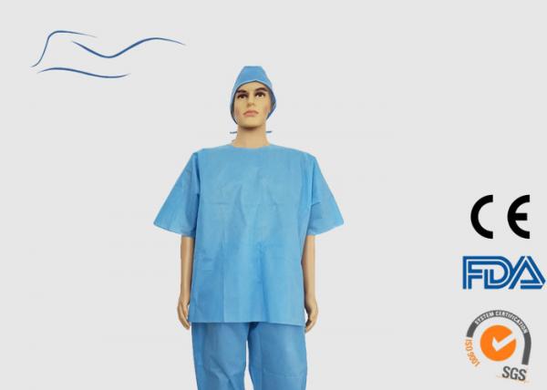 Nonwen Aseptic Scrub Suits , Chemical Resistant Disposable Protective Coveralls