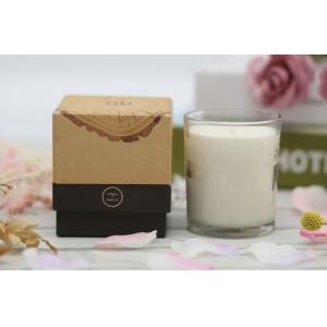 China Pleasant Fragrance Home Scented Candles With Kraft Paper Rigid Gift Box supplier