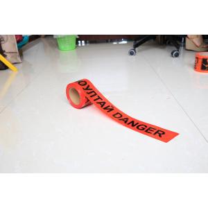 China Red / Yellow PE Warning Tape Barrier Caution Tape / Caution Barrier Tape Anti Aging supplier