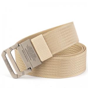 China Nylon Fabric Web Belt 3.8cm Wide Zinc Alloy Double Ring Buckle Belt supplier