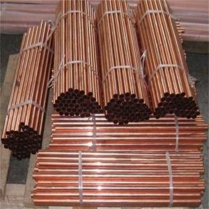China T2 Grade Copper Round Pipes 15mm OD 1mm Thickness Air Condition Parts supplier