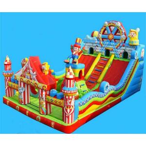 PVC Kids Inflatable Bouncer With Ball Pit And Slide Fire Resistance