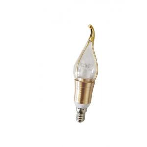 China Aluminum 2800K 180lm E14 Led Candelabra Bulbs Flame Tip supplier