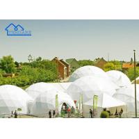 China PVC Coated Large Commercial Dome Tent With Transparency White Color on sale
