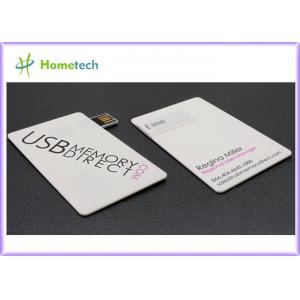 China Full Color Logo Printing Credit Card USB Storage Device / Business Card USB Flash Drive supplier