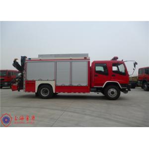 China ISUZU Chassis Emergency Rescue Fire Truck Mounted Crane on Rear Traction Rope Length 28M supplier