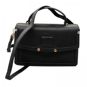China Women Genuine Leather Design Black Ladies Handbags Fashion Style supplier