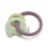 Food Grade Elephant Silicone Beech Wooden Teething Toys For Young Babies