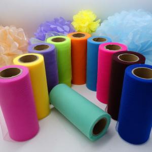 China Multicolor Organza Material Roll for Decoration 9gsm supplier