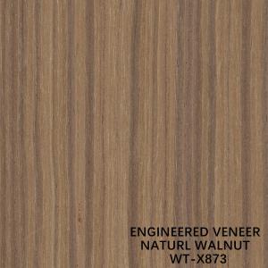 China EV Engineered Wood Veneer Natural Walnut Quarter Straight Grain Standard Size 2500*640MM supplier
