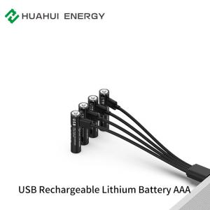 Type C USB 400mAh Li Ion Rechargeable Battery , AAA 02 1.5 Volt Lithium Battery