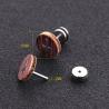 Fashion Black Natural Wood Studs Jewelry Wholesale Wooden Cross Earrings