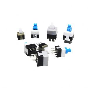 China 5.8x5.8 7x7 8x8 8.5x8.5mm Auto-bloqueio / desbloqueio Push Tactile Power Micro Switch 6 pin Button Switches supplier