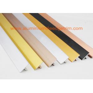 China Polished Silver Ceramic Floor Tile Stair Edge Trim T Shaped Chrome Beading For Floors  supplier