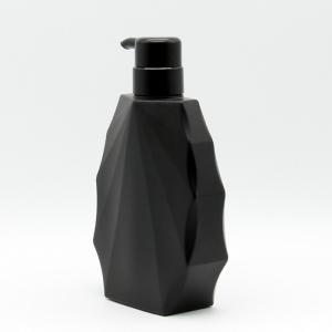 China Black Empty Lotion Pump Bottles Lightweight Face Cream Dispenser 400ml Pump Bottle supplier
