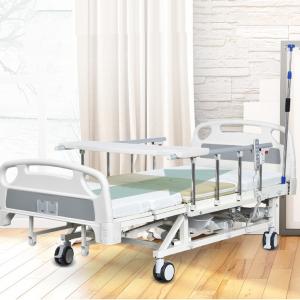Foldable Guardrail Hospital Patient Bed With Turn Over Side Rails