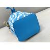 3D Effect Blue Bucket Bag , Psychedelic Crossbody Bucket Bag