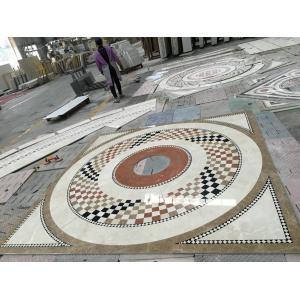 China Commercial Mosaic Floor Medallions , Modern Design Waterjet Floor Medallions supplier