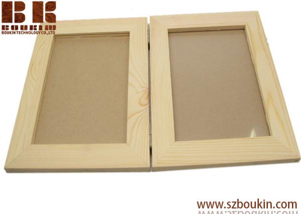 kinds of size funny wooden photo frame wooden picture photo frame Pine wood