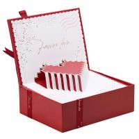 China Cardboard Paper Gift Box Romantic Valentine'S Day Jewelry Box on sale