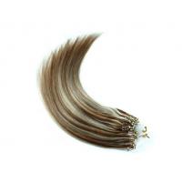 China 18 Inch Silky Straight Micro Ring Cambodian Virgin Hair Extensions Highlighted Color on sale