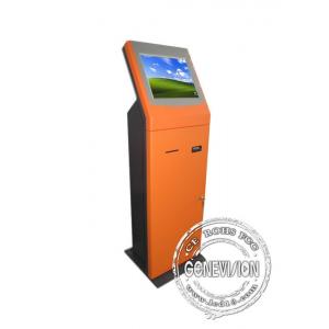China LCD touchscreen kiosk 19'' , interactive free standing kiosk supplier