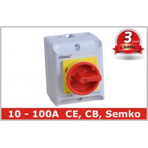 China Waterproof IP65 Rotary Isolator Switch / 2 Pole 3 Pole Disconnect Switch supplier