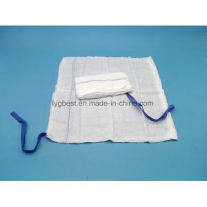 China Medical 100% Cotton Gauze Lap Sponge Abdominal Swabs 18''x18'' -4ply , with X-Ray, with X-Chip supplier