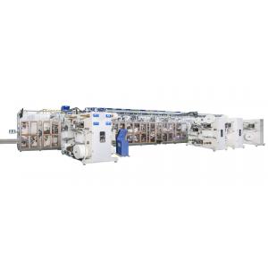 China Servo Motor Driving System Baby Diaper Production Line 90% High Efficiency supplier