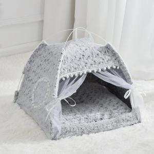 China Cat'S Nest Teepee Cat House Semi Enclosed Pet Bed Four Season Dog'S Nest Villa Removable And Washable supplier