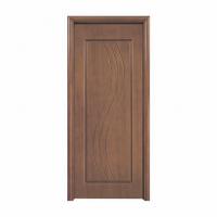 China Hotel European PVC Wooden Doors 80mm Width Solid Wood Exterior Door on sale